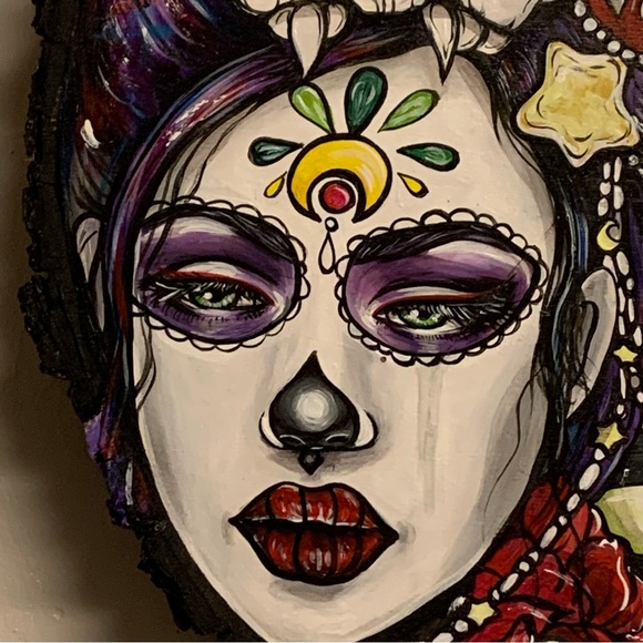 ORIGINAL OOAK ART! BRITTANY HANKS ORIGINAL PAINTING ON WOOD! Ready to Hang! - Picture 4 of 13